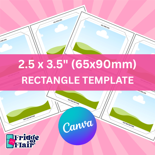 2.5"x3.5" (65mmx90mm) Canva Magnet Template + Video Printing Tutorial