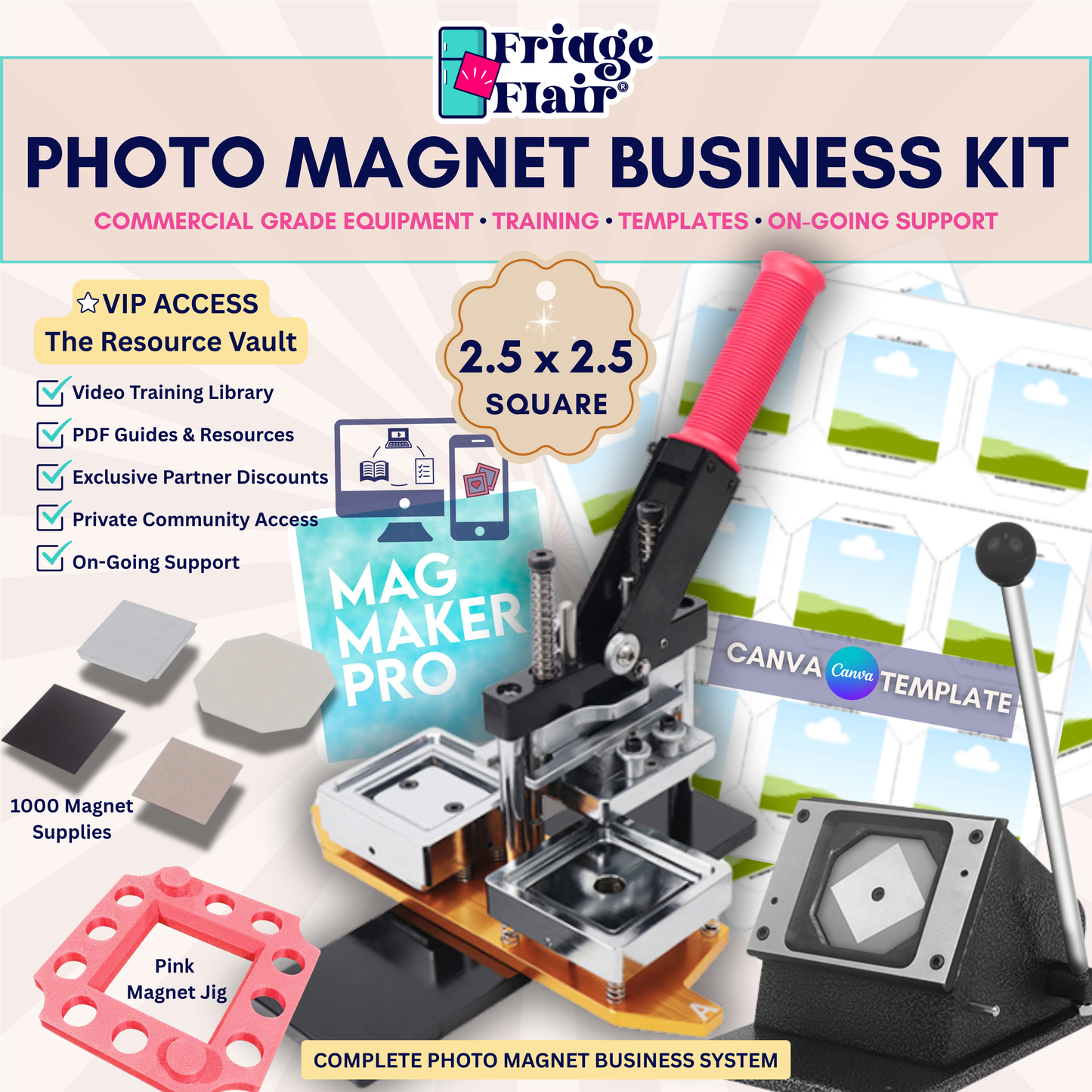 2.5"×2.5" Magnet Making Kit