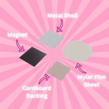 FRIDGE FLAIR™ | 2.5"x2.5" (63.5mmx63.5mm) Magnet Making Machine Kit w/ BONUSES!