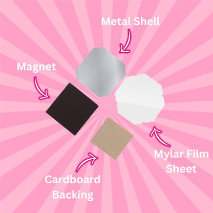 FRIDGE FLAIR™ | 2"x2" (50mmx50mm) Magnet Making Machine Kit w/ BONUSES!