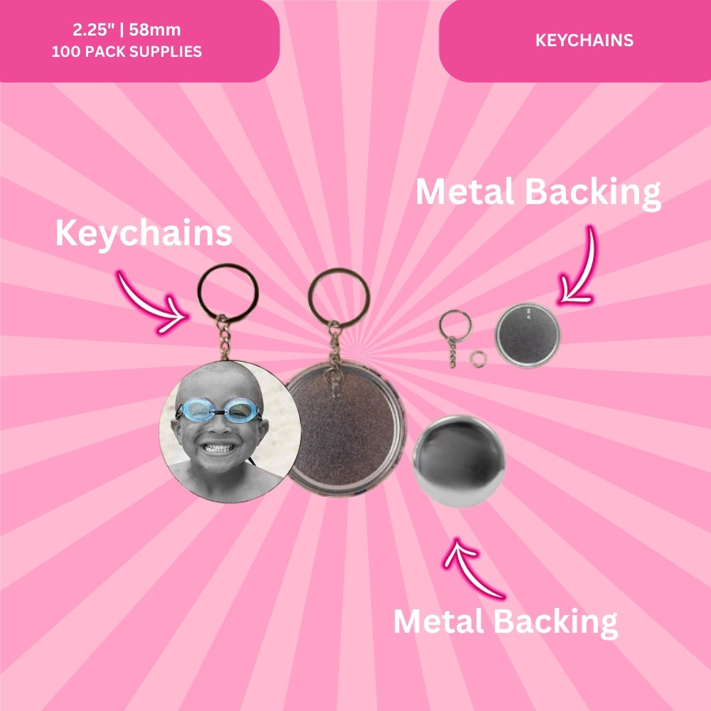 2.25" | 58mm Keychains (100-Pack) - PRE-ORDER LAUNCH
