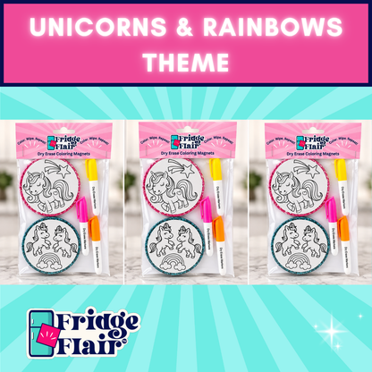 Dry Erase Coloring Magnets