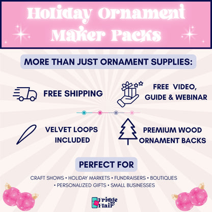 Premium 4" Holiday Ornament Maker Pack