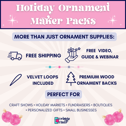 Premium 58mm Holiday Ornament Maker Pack