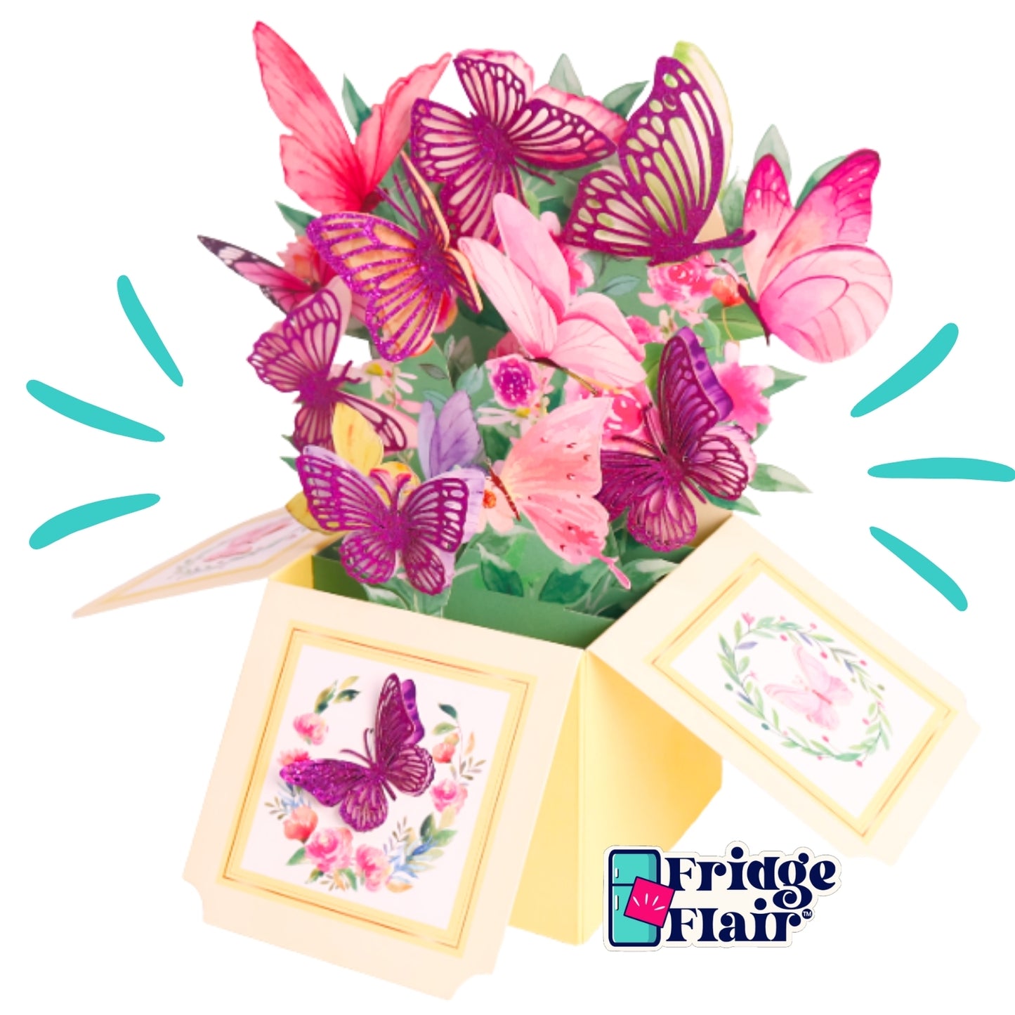 Butterflies - Yellow Bouquet Card