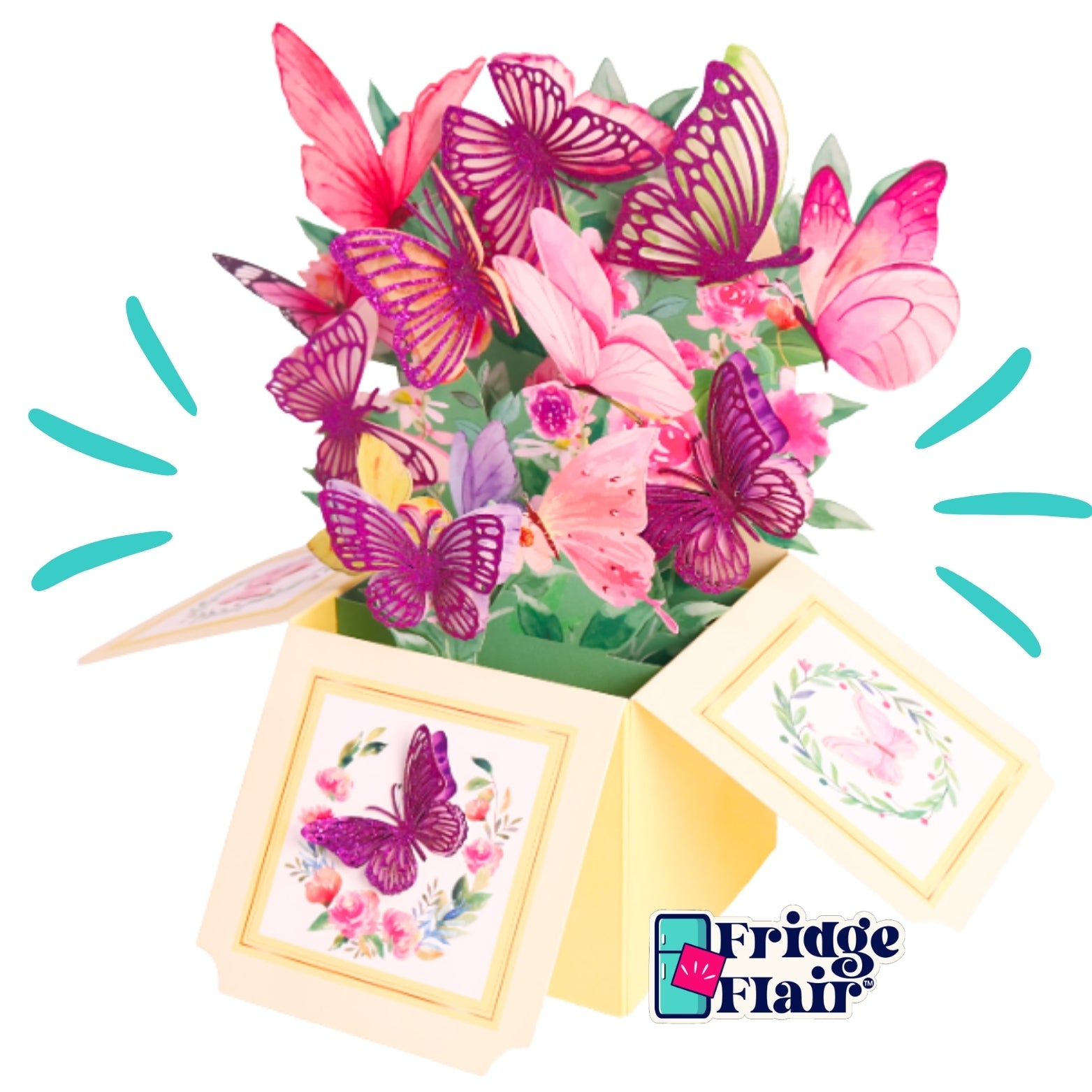 Butterflies - Yellow Bouquet Card