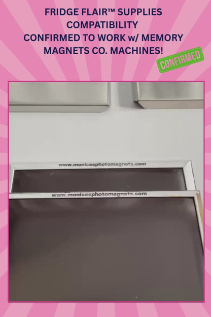 2.5"x3.5" (65mm x 90mm) Refill Cardboard - 1000 Sets of Fridge Flair™ Photo Magnet Making Supplies